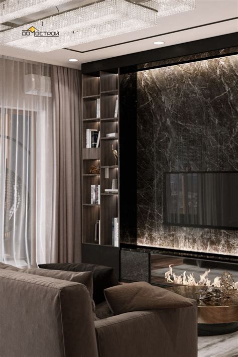 Мраморная акцентная стена в гостиной | Interior architecture design ...