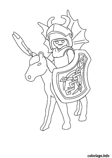 Coloriage Playmobil Chevalier JeColorie