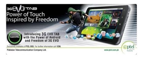 Ptcl Evo Introduces Evo 3g Tab