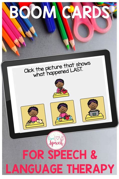 An Ipad With Text Reading Boom Cards For Speech And Language Therapy