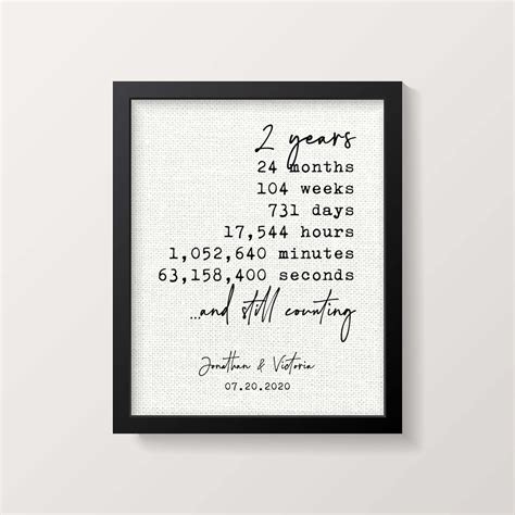 Cotton Anniversary Gift for Her Personalized Wedding Anniversary Gift Special Someone Gift ...