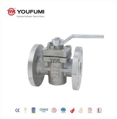 300Lbs Flanged Sleeve Type High Performance PFA Full Lined Plug Valve