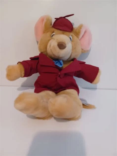 Disney Basil The Great Mouse Detective Vintage Inch Plush Toy