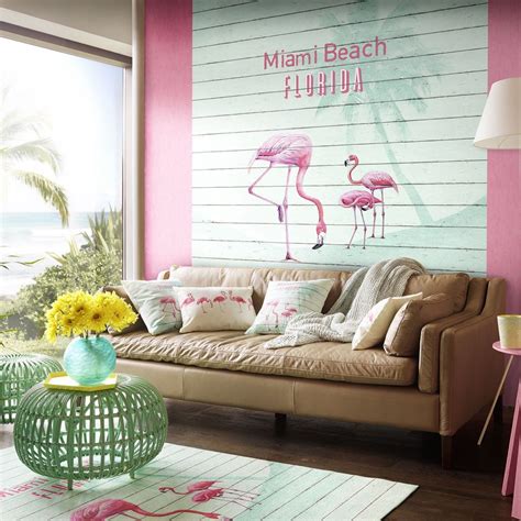 Fototapete Vliestapete Flamingo Miami Beach B B Home Passion 5 474404