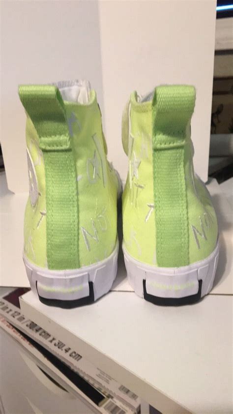 Converse Unt1tl3d All Star Hi Sneakers Shoes Green Volt Size M8 W10 New