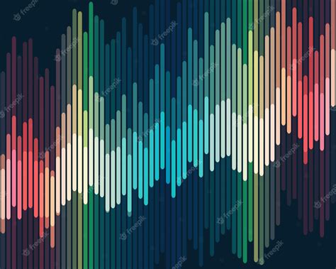 Premium Vector | Cool sound lines, music lines, colorful lines, vector ...