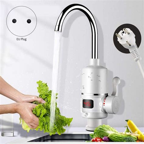 W Instant Tankless Electric Water Heater Faucet Kitchen Instant