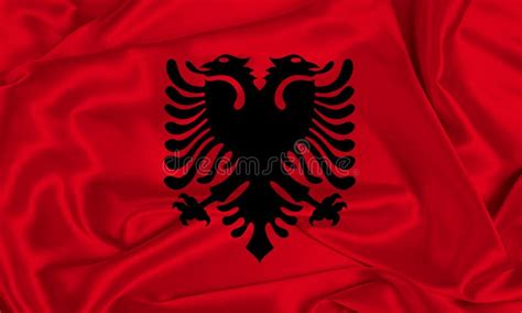 Silk Albania Flag stock photo. Image of political, nation - 167837296