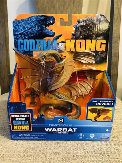 Playmates Monsterverse Godzilla Vs Kong Warbat With Osprey 6 Inch Figure 2020 Eur 3665