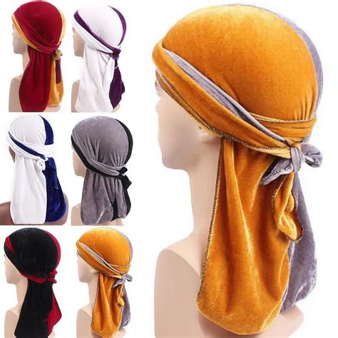 Unisex Fashion Velvet Bandanas Hat Women Solid Breathable Bandana Hat