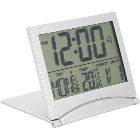 R Veil Pliable Compact Calendrier De Bureau Lectronique Horloge De