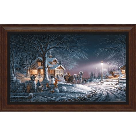 Terry Redlin Museum Edition Oversize Canvas Winter Wonderland Terry