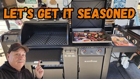 Seasoning The Blackstone 22 XL Griddle Pellet Griddle Combo YouTube