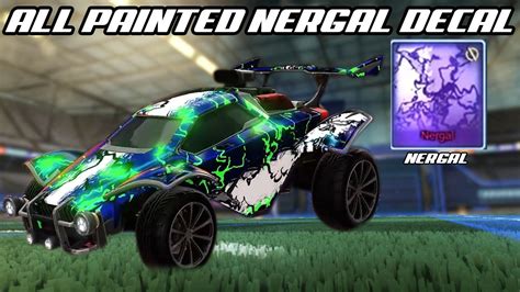 All Painted Nergal Black Market Decal New Rocket League Showcase