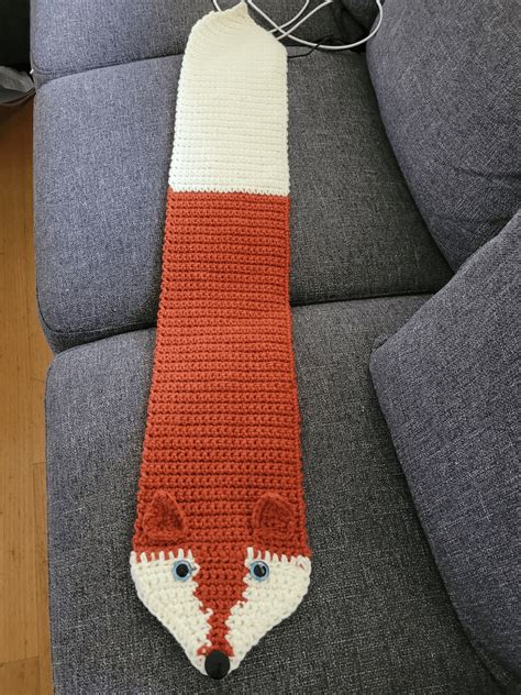 Fox scarf : r/crochet