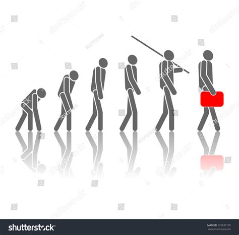 sign age process evolution stock vector royalty