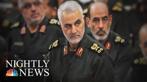 U S Drone Strike Kills Top Iranian General Qassem Soleimani Nbc