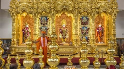 £20m Hindu Temple Funded By Community Opens In London Bbc News