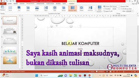 Membuat Animasi Power Point Youtube