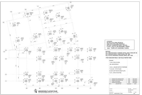 Anchor Bolt Plan 3axial Steel