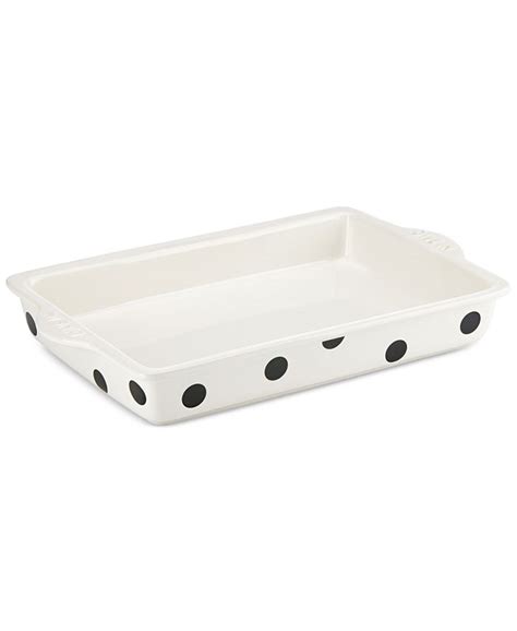 Kate Spade New York All In Good Taste Deco Dot 9 X 13 Rectangular Baking Dish Macys