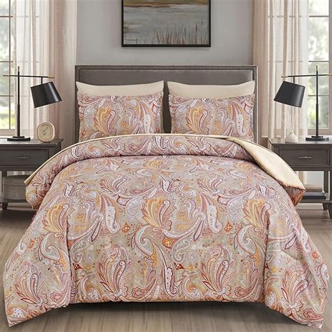 Amazon Djy Paisley Comforter Set King Size Piece Bed In A Bag