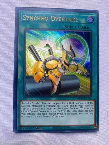 Synchro Overtake Ultra Yugioh Meses Sin Intereses