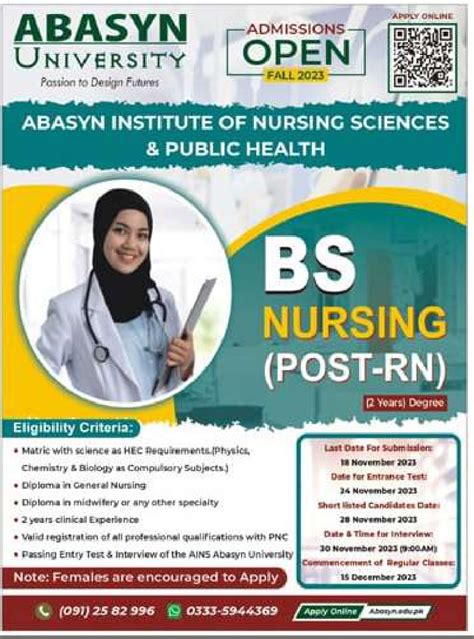 Admission Open In Abasyn University Islamabad 14 Nov 2023