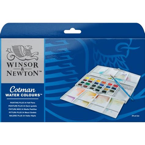 Winsor & Newton Cotman Watercolor Painting Plus Set - Walmart.com ...