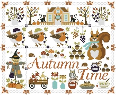 Crocette A Gogo Autumn Time Pcs Xsd Cross Stitch Communication