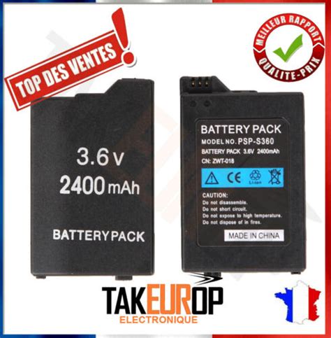 Batterie 2400mah Pour Psp Slim And Lite 2000 3000 2004 3004 Ebay