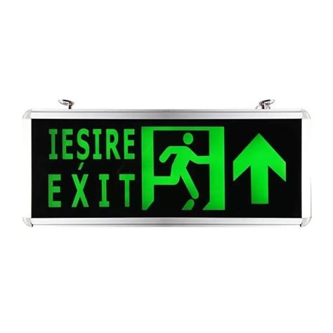 Lampa Tip Exit Fata Sageata Sus W Aplicare Pe Tavan Sau Perete