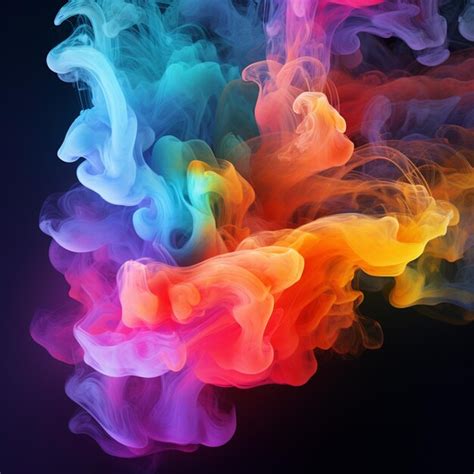 Premium Photo Multi Colored Smoke