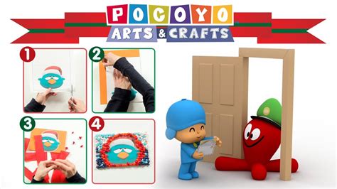 POCOYO FRANÇAIS Arts Crafts Carte de Voeux de Nöel DESSIN ANIMÉ