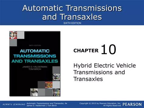 Ppt Hybrid Electric Vehicle Transmissions And Transaxles Powerpoint