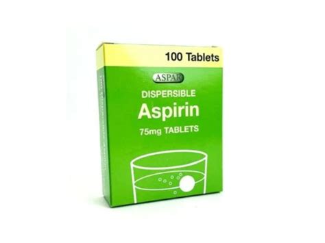 DISPERSIBLE ASPIRIN TABLETS 75MG (ASPAR) - Troskit