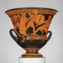 Mixing Bowl Calyx Krater Depicting Dueling Scenes From The Trojan War