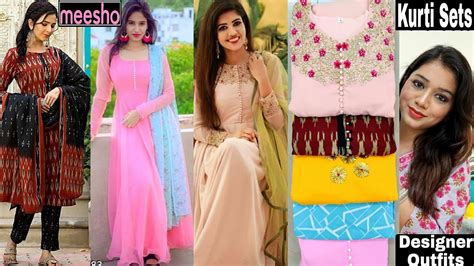 🌻meesho Kurtikurta Set Haul Starting Rs195 😀 Summer Kurti Haul