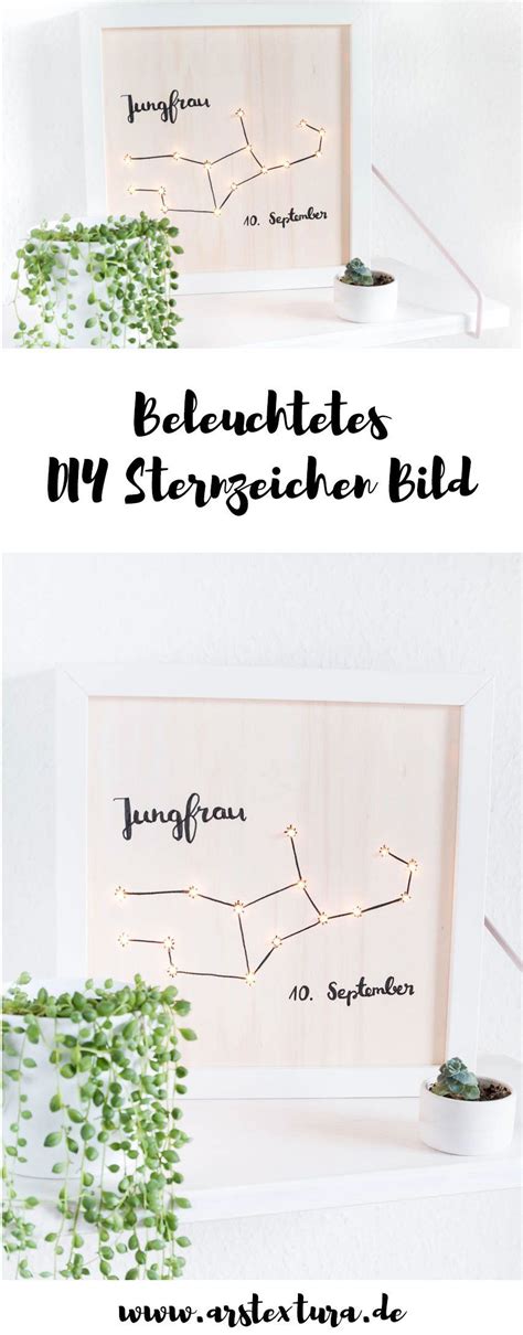 Diy Lightbox Beleuchtetes Sternzeichen Bild Basteln Ein Sch Nes