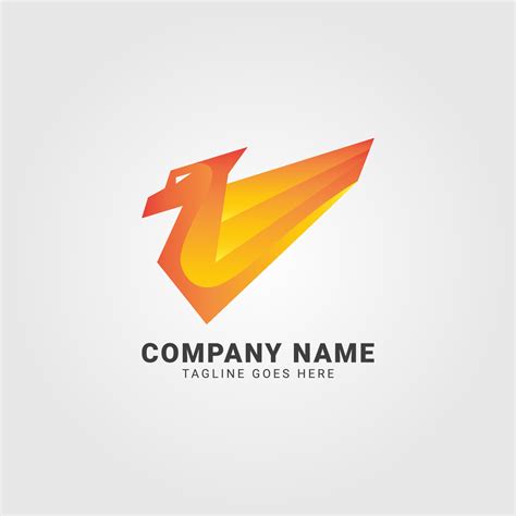 modern golden yellow eagle wing vector logo design 12975879 Vector Art ...