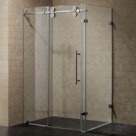 Vigo Winslow 46 5 In X 74 In Frameless Bypass Shower Enclosure In