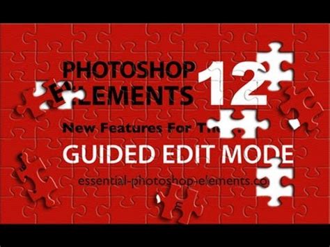 Photoshop Elements New Guided Edit Features Youtube