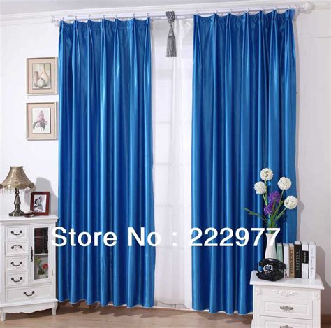 Free Shipping 100 Polyester High Precision Curtain Sapphire Blue