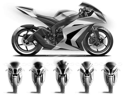 Kawasaki Ninja Zx 6r Concept Sketches By Jamie Seymour 2010 Bike