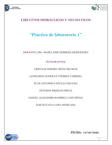 Practica Hidraulca Circuitos Hidrulicos Y Neumticos