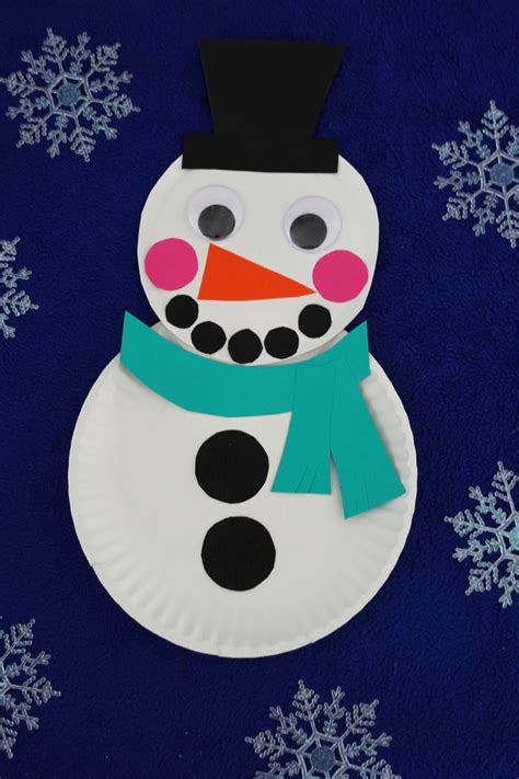 How To Make An Easy Paper Plate Snowman Momtrends