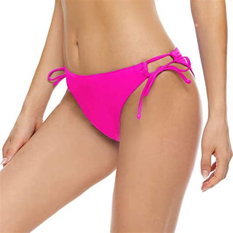 Xflwam Women Bikini Bottoms Side Tie Adjustable Bathing Suit Swimsuit