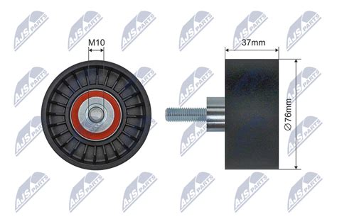 Tensioner Pulley V Ribbed Belt Rnk Fr Nty