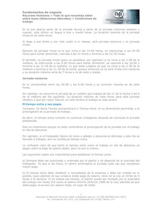 Condiciones De Trabajo PDF