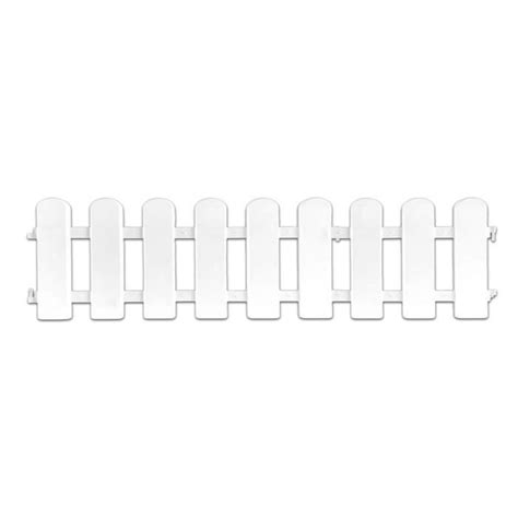 Cloture Grillage Bordure De Cl Ture De Jardin En Plastique Blanc